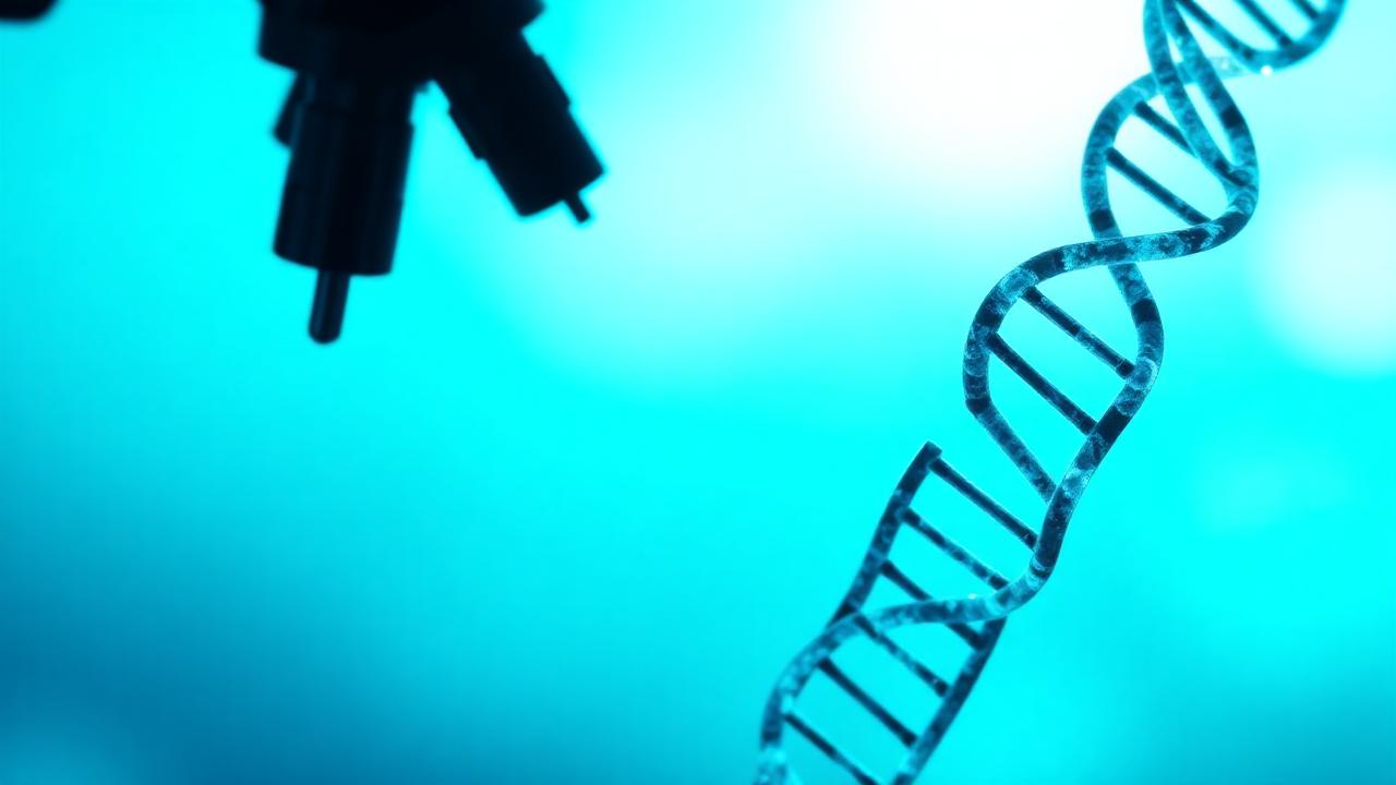 Composition abstraite évoquant la biologie médicale